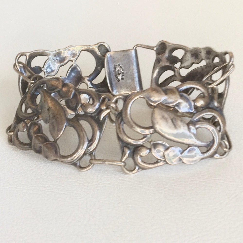 DANECRAFT STERLING BRACELET ARTS AND CRAFTS 7.25” - Picture 6 of 8